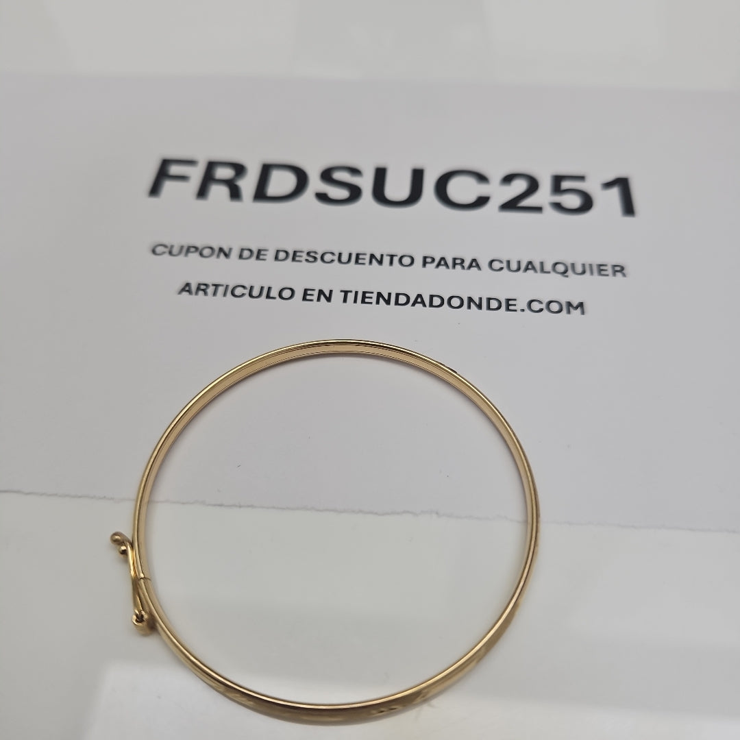 PULSERA RIGIDA ORO 14 K 3,90 GRMS (SEMINUEVO)