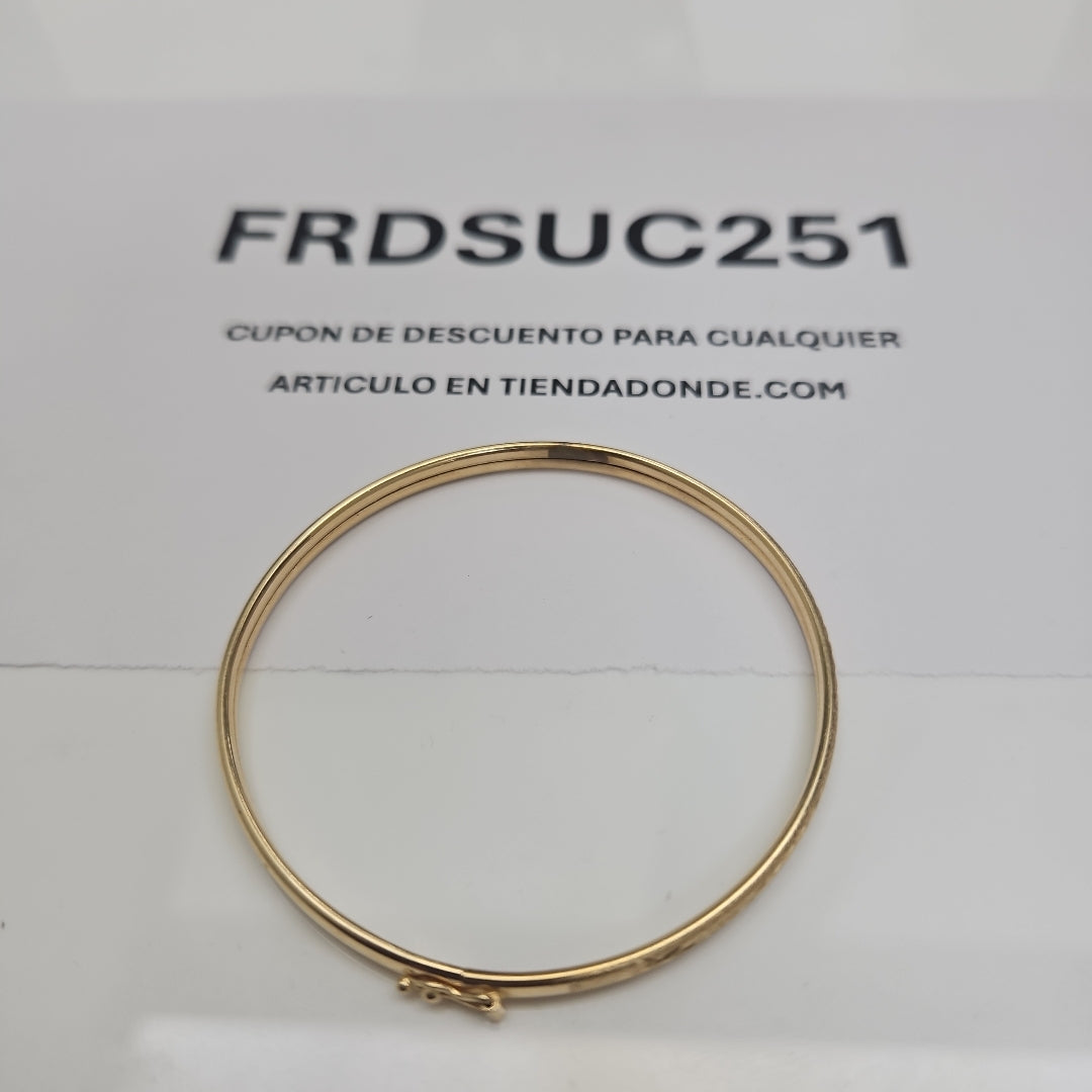 PULSERA RIGIDA ORO 14 K 4,40 GRMS (SEMINUEVO)