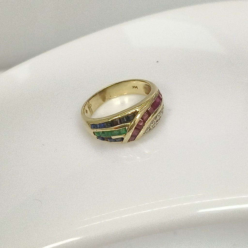 ANILLO ORO 14 K 4.3 GRMS (SEMINUEVO)