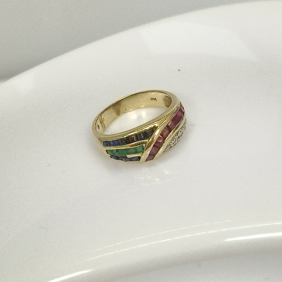 ANILLO ORO 14 K 4.3 GRMS (SEMINUEVO)