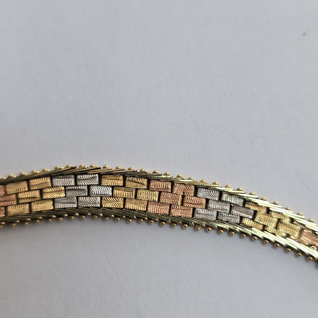 GARGANTILLA ORO COMBINADO 14 K 15.4 GRMS (SEMINUEVO)