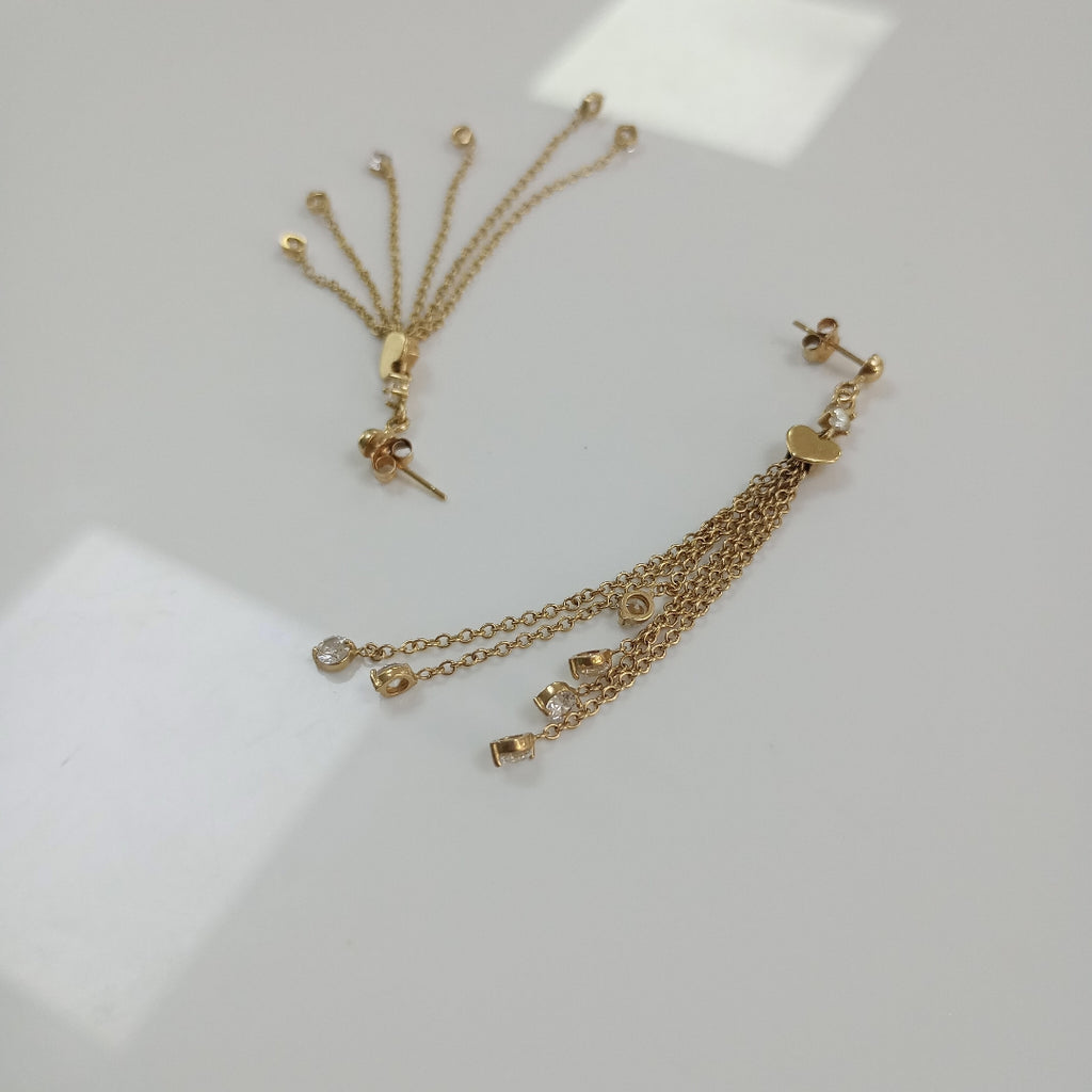 ARETES PAR ORO 10 K 3.8 GRMS (SEMINUEVO)