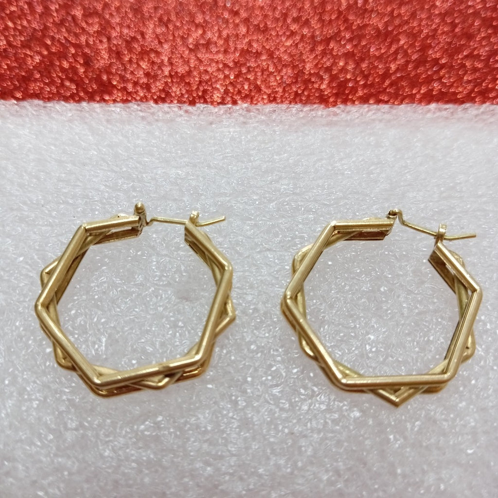 ARRACADAS PAR ORO 14 K 6.1 GRMS (SEMINUEVO)
