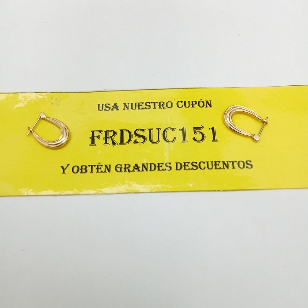 ARETES PAR ORO 10 K 1,00 GRMS (SEMINUEVO)