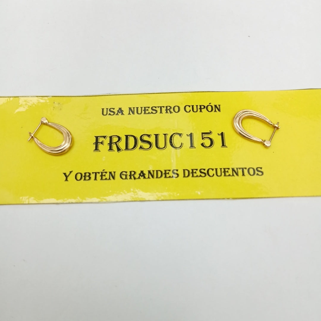 ARETES PAR ORO 10 K 1,00 GRMS (SEMINUEVO)