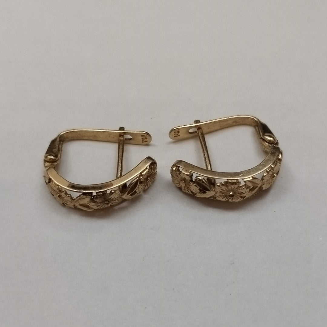 ARETES PAR ORO 14 K 3.2 GRMS (SEMINUEVO)