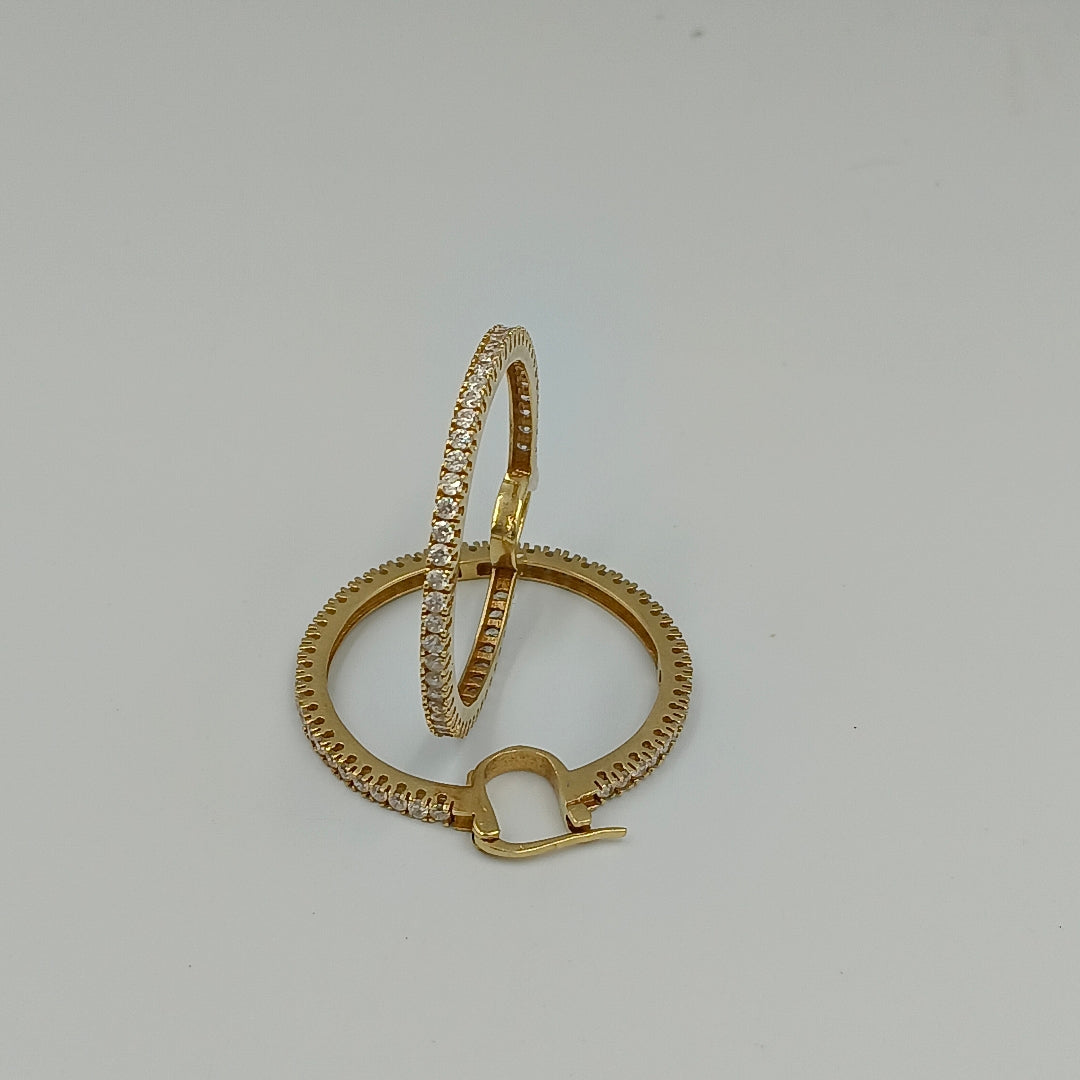 ARRACADAS PAR ORO 14 K 11.6 GRMS (SEMINUEVO)