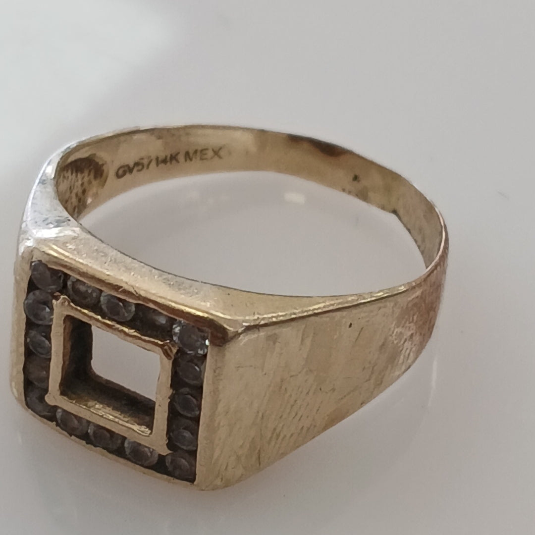 ANILLO ORO 14 K 5.3 GRMS (SEMINUEVO)