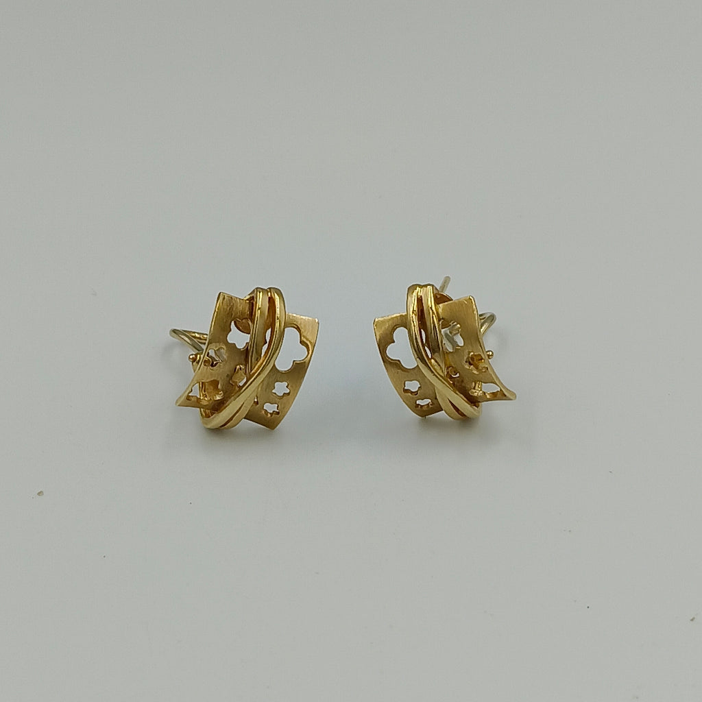 ARETES PAR ORO 14 K 6.4 GRMS (SEMINUEVO)