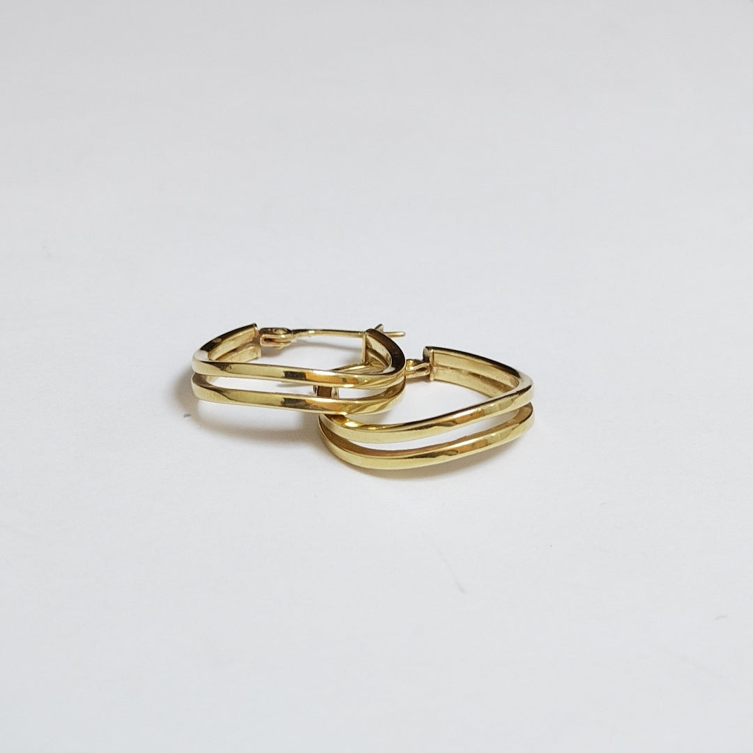 ARRACADAS PAR ORO 14 K 1,50 GRMS (SEMINUEVO)