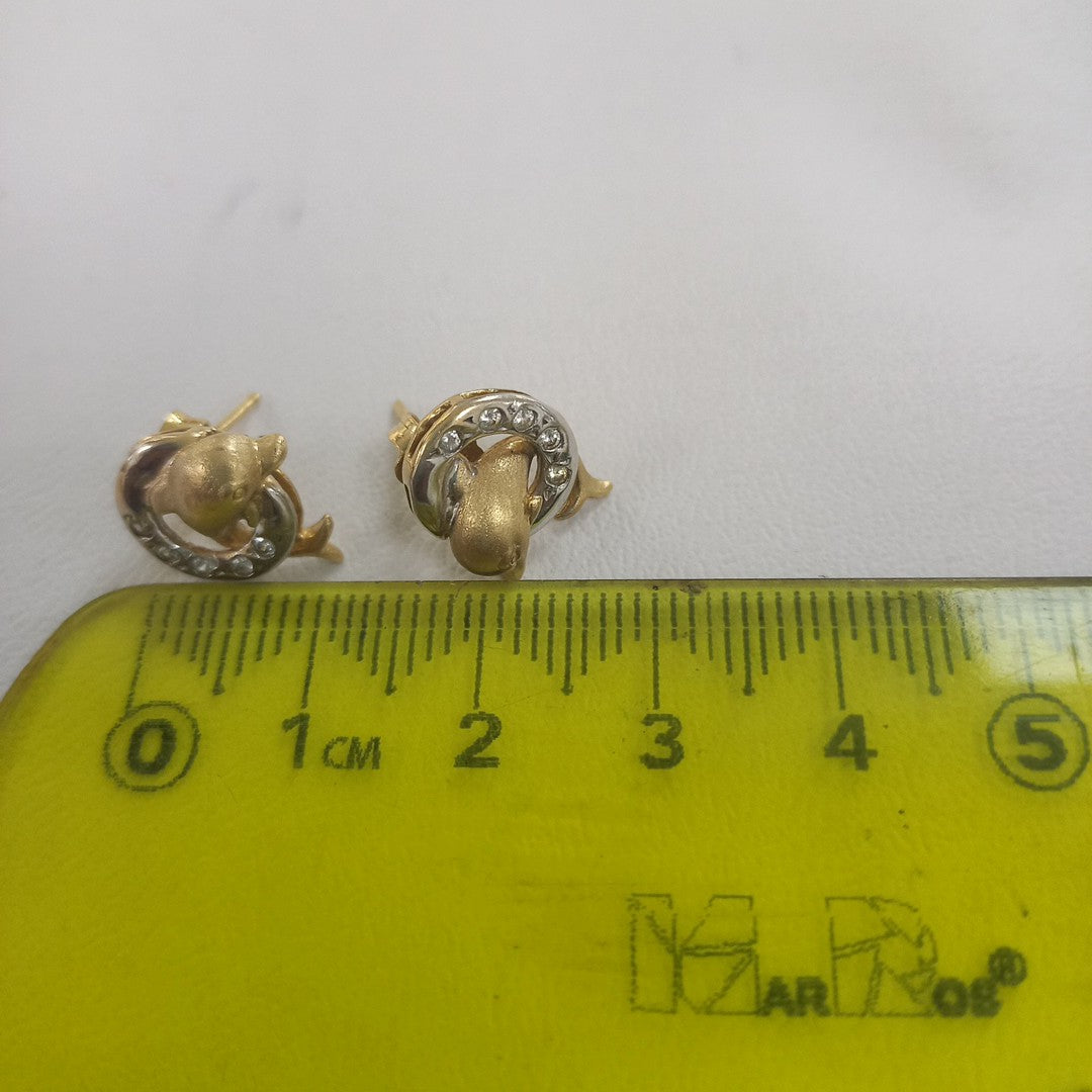 BROQUELES PAR ORO 14 K 3.1 GRMS (SEMINUEVO)