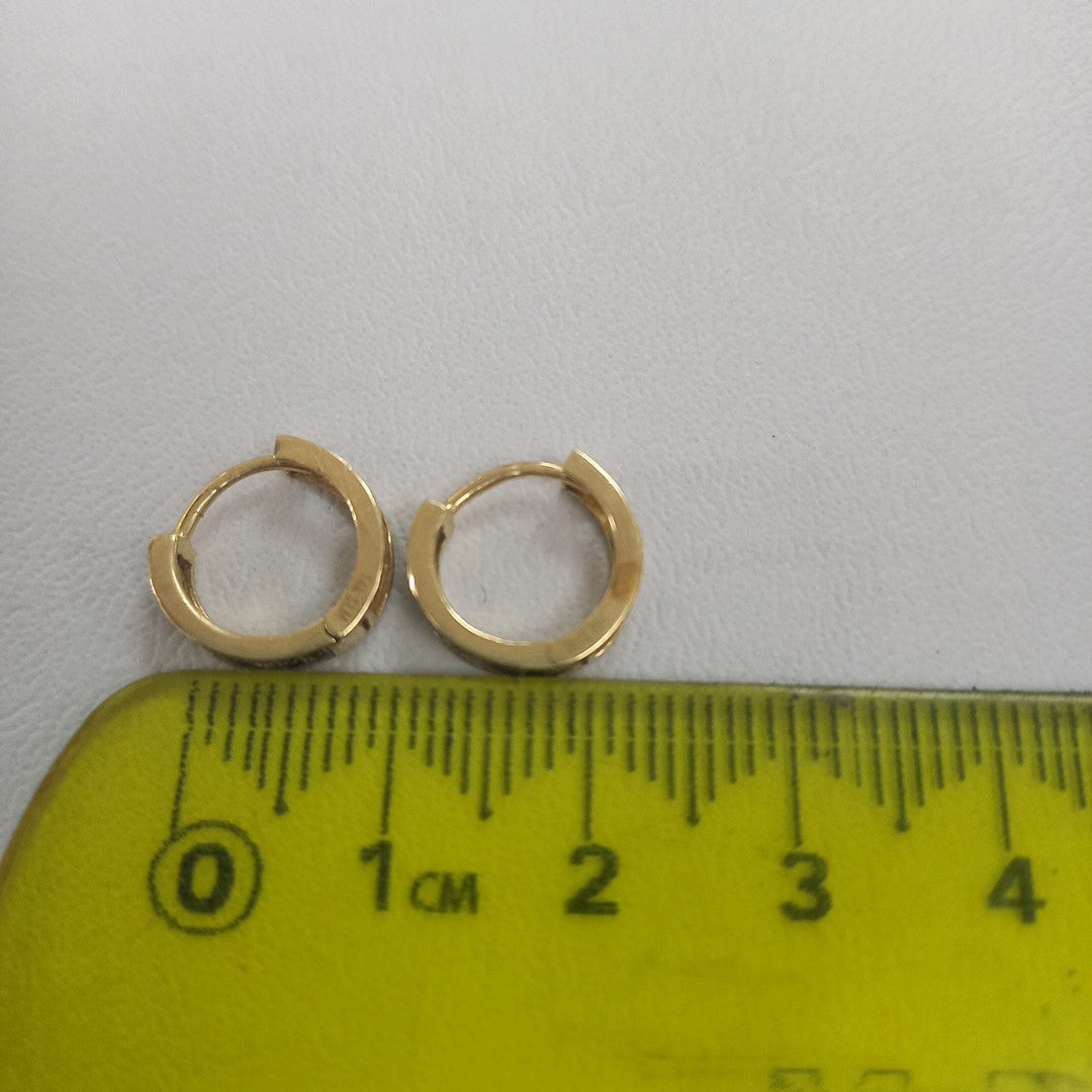 ARRACADAS PAR ORO 14 K 1.6 GRMS (SEMINUEVO)