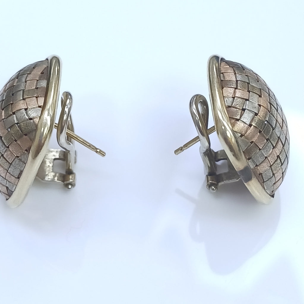 BROQUELES PAR ORO COMBINADO 14 K 11,10 GRMS (SEMINUEVO)