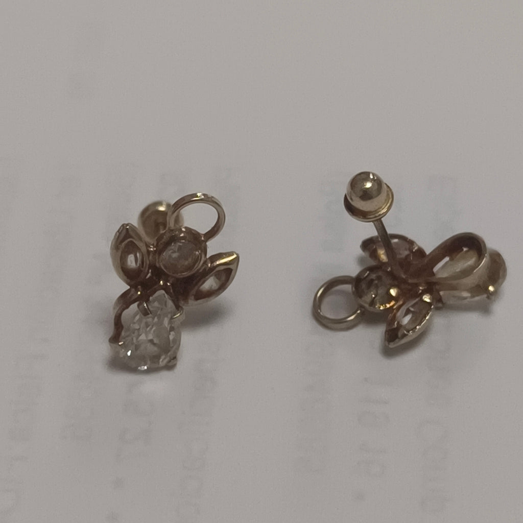 ARETES PAR ORO 14 K 1.1 GRMS (SEMINUEVO)