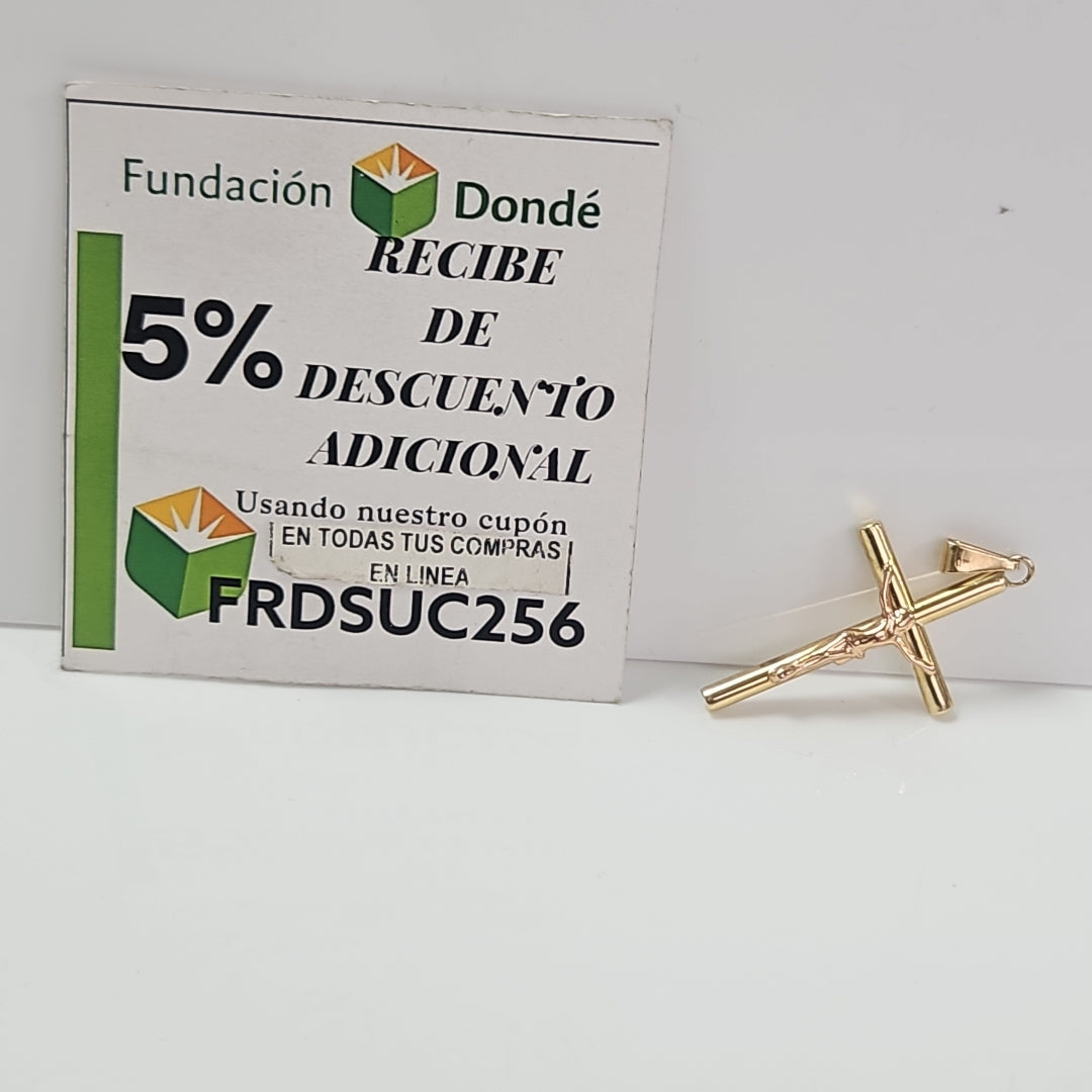 CRUCIFIJO ORO 14 K 1,90 GRMS (SEMINUEVO)