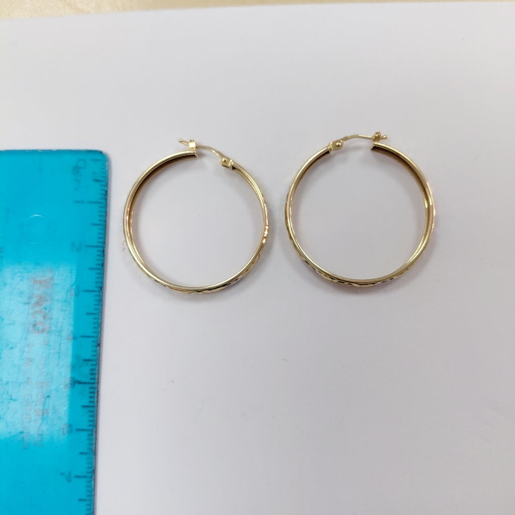 ARRACADAS PAR ORO, ORO COMBINADO 14 K 3.4 GRMS (SEMINUEVO)