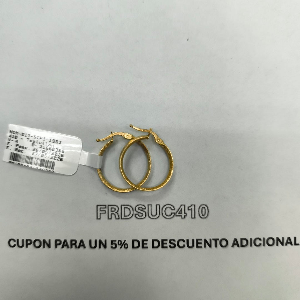 ARRACADAS PAR ORO 14 K 1,70 GRMS (SEMINUEVO)