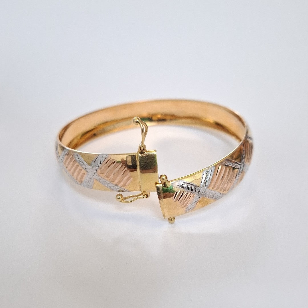 PULSERA RIGIDA ORO 14 K 11,50 GRMS (SEMINUEVO)