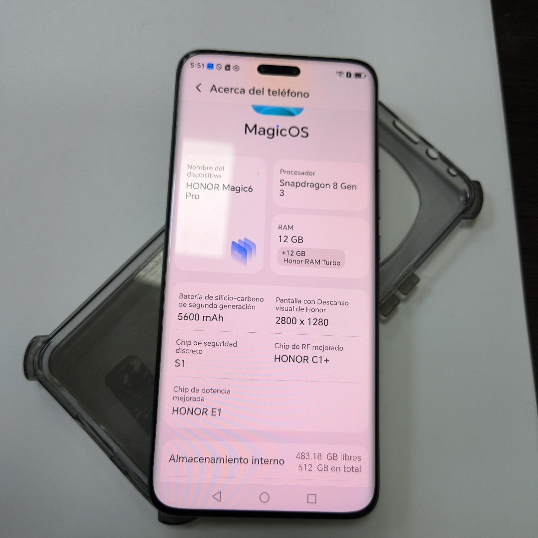 CELULAR HONOR MAGIC 6 PRO BVL-N49 (2024) 512 GB 12 GB RAM (SEMINUEVO)