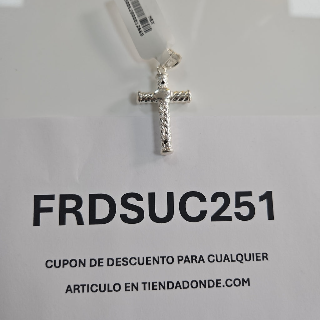 CRUZ PLATA .925 3.3 GR (NUEVO)