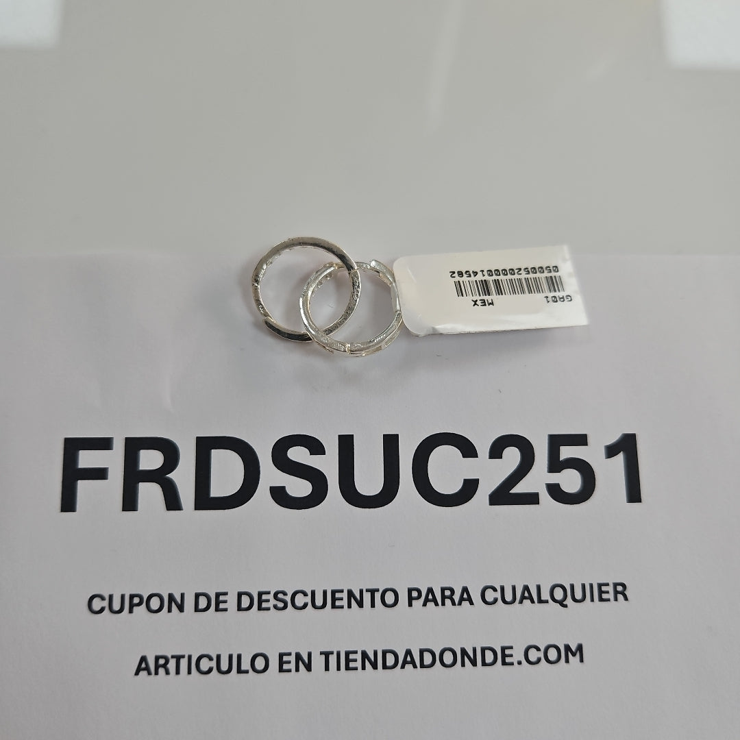 ARRACADAS C/CIRCONIAS PLATA .925 2.2 GR (NUEVO)