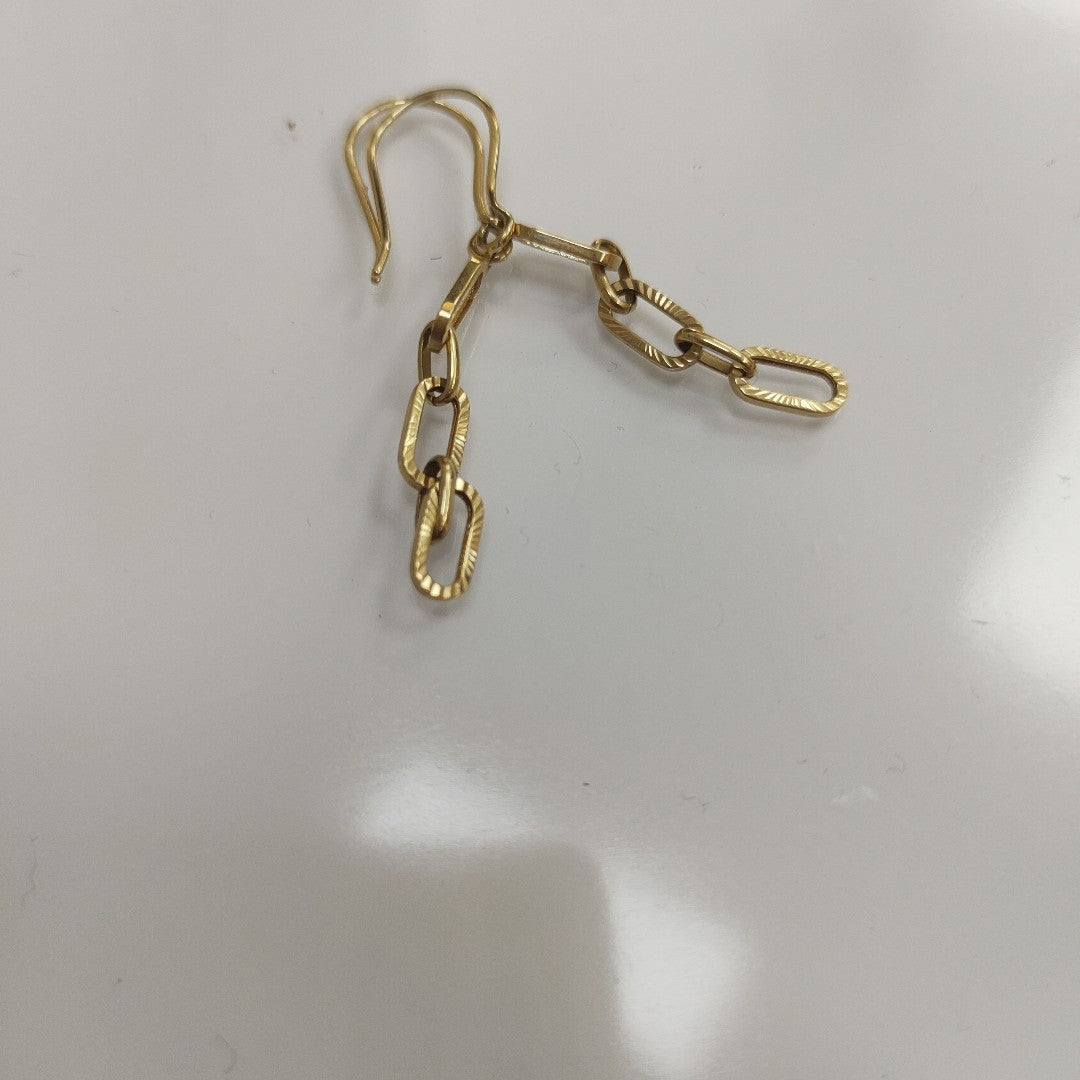ARETES PAR ORO 14 K 1.8 GRMS (SEMINUEVO)