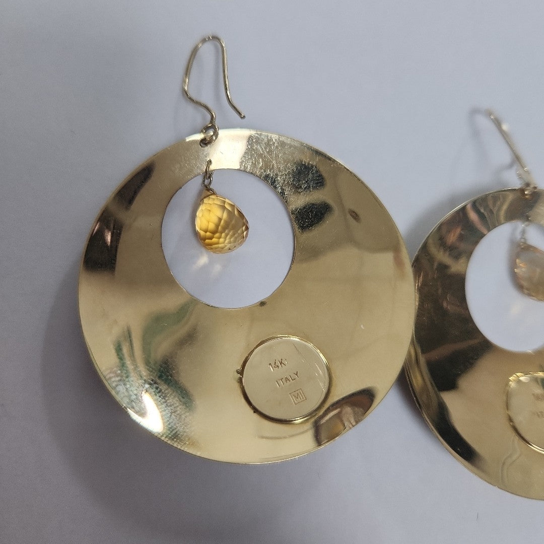 ARETES PAR ORO 14 K 15,30 GRMS (SEMINUEVO)