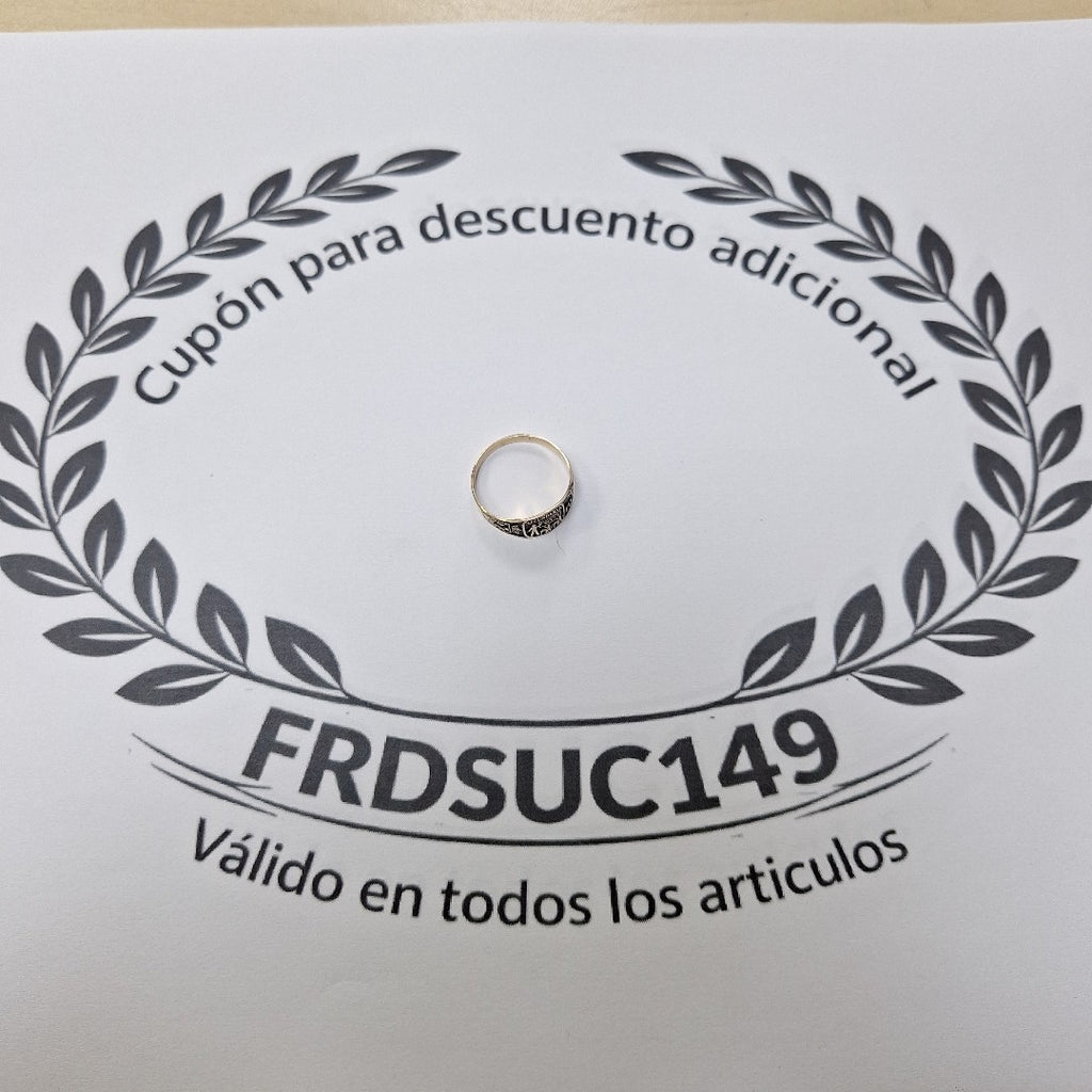 ANILLO DE GRADUACIÓN ORO 8 K 1.5 GRMS (SEMINUEVO)
