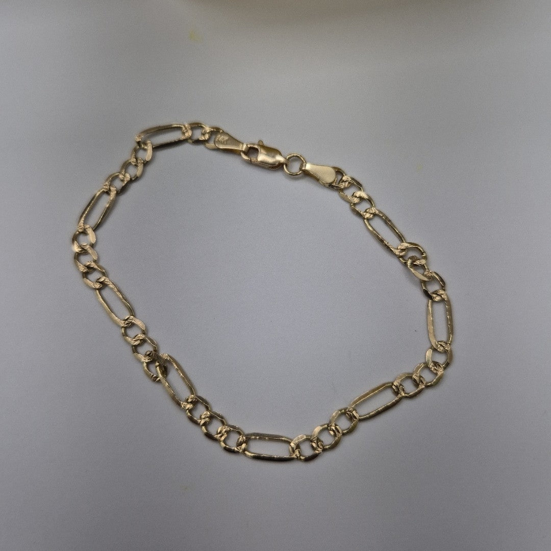 PULSERA ESPECIAL PAVE 4.9G 21 CM 14K (NUEVO)