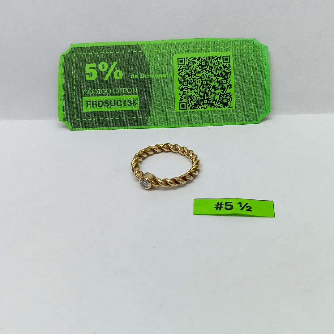 SOLITARIO ORO 18 K 3.2 GRMS (SEMINUEVO)