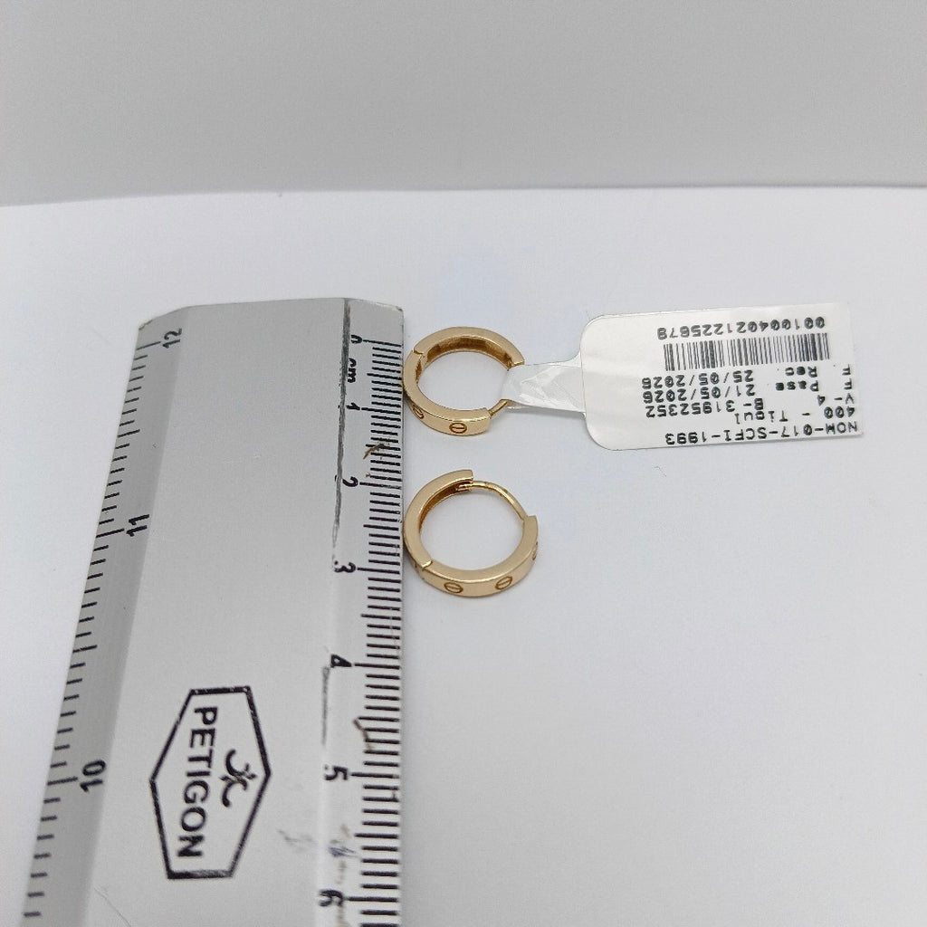 ARRACADAS PAR ORO 14 K 2 GRMS (SEMINUEVO)