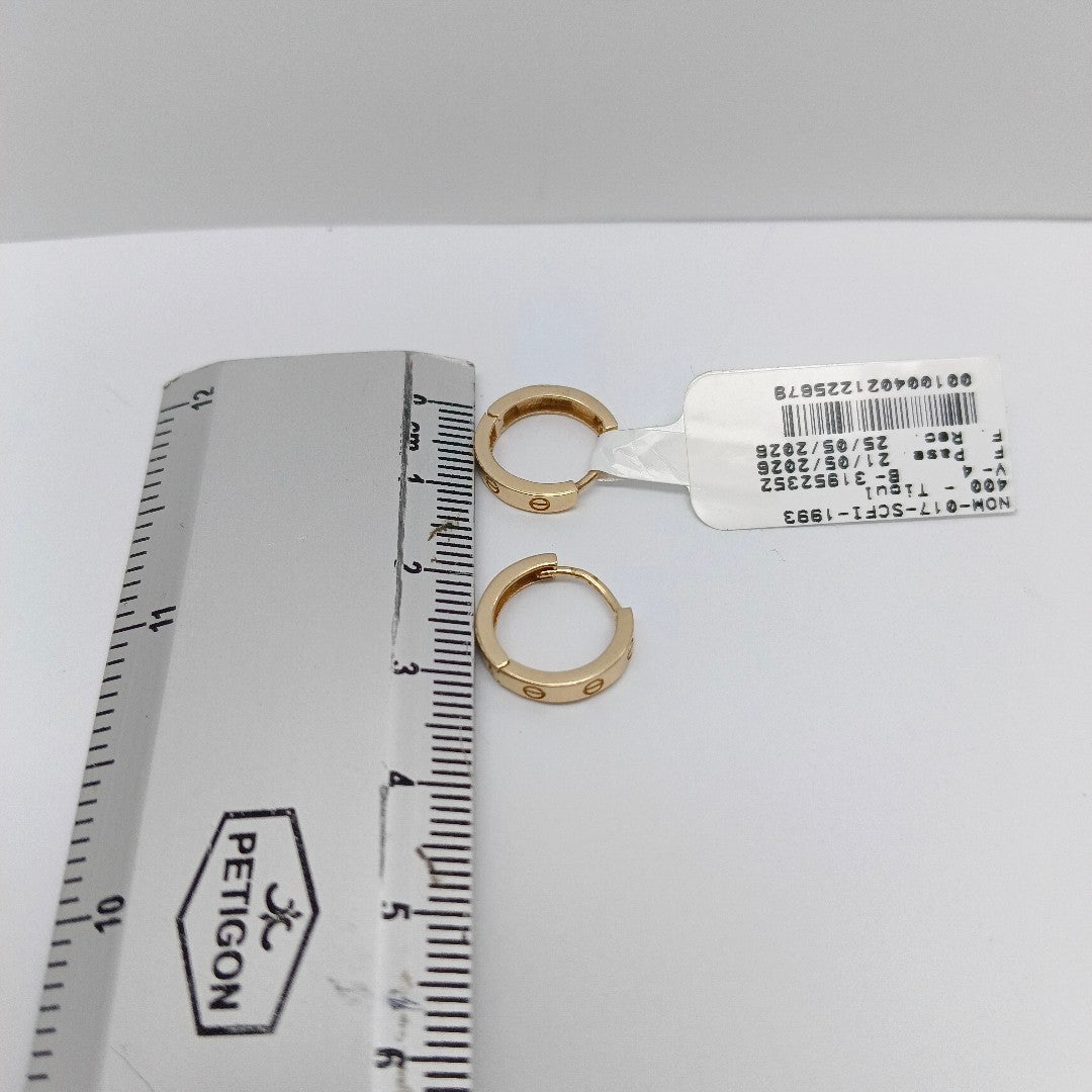 ARRACADAS PAR ORO 14 K 2 GRMS (SEMINUEVO)