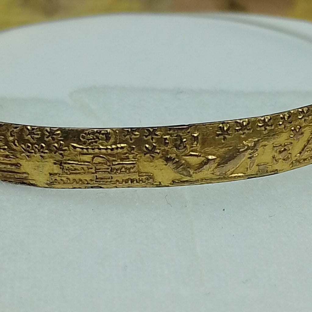 PULSERA RIGIDA ORO 10 K 10.3 GRMS (SEMINUEVO)