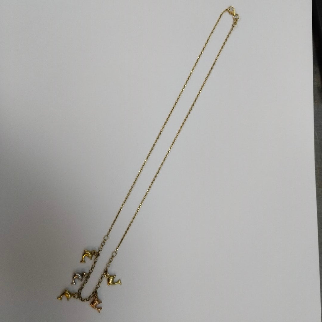 COLLAR ORO, ORO COMBINADO 14 K 4.3 GRMS (SEMINUEVO)
