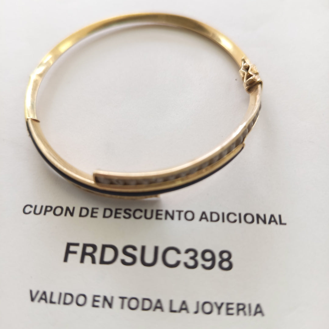 PULSERA RIGIDA ORO 14 K 8,60 GRMS (SEMINUEVO)