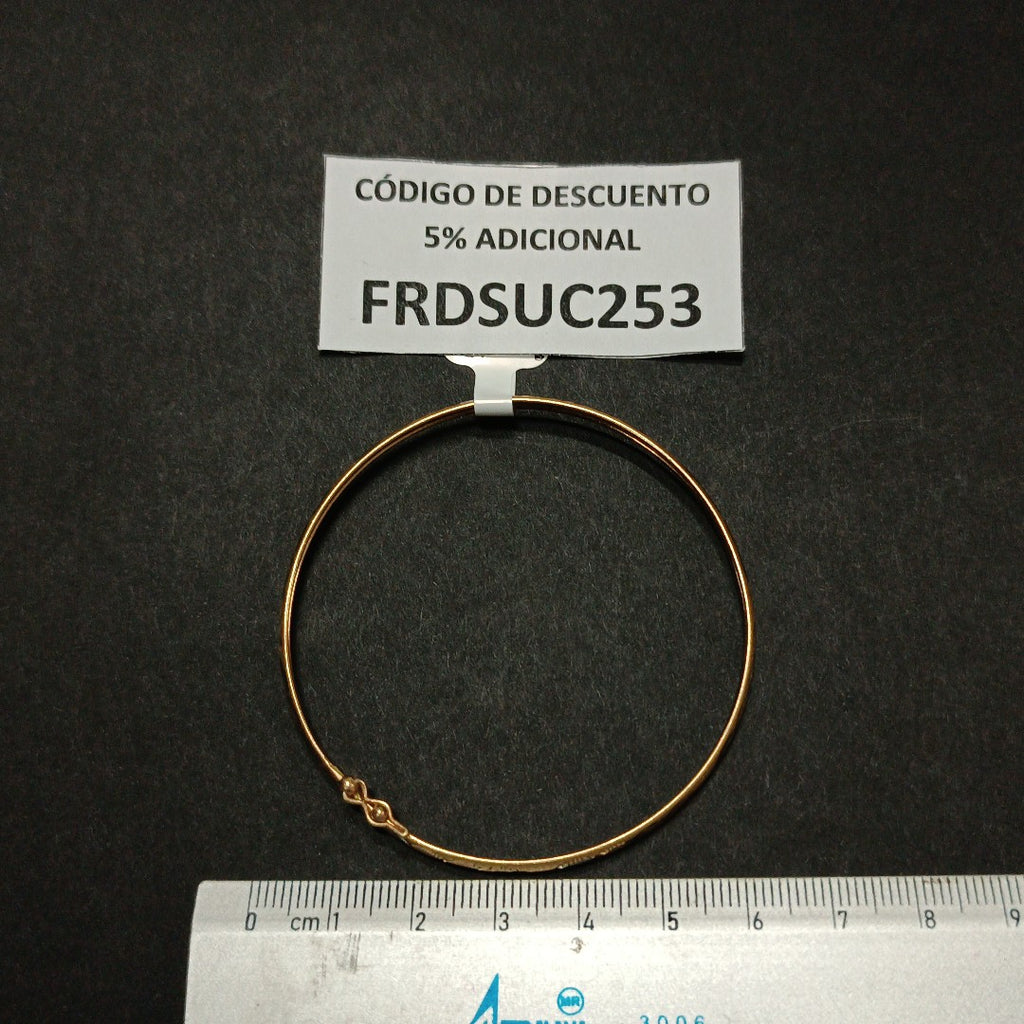 PULSERA RIGIDA ORO 14 K 3,40 GRMS (SEMINUEVO)