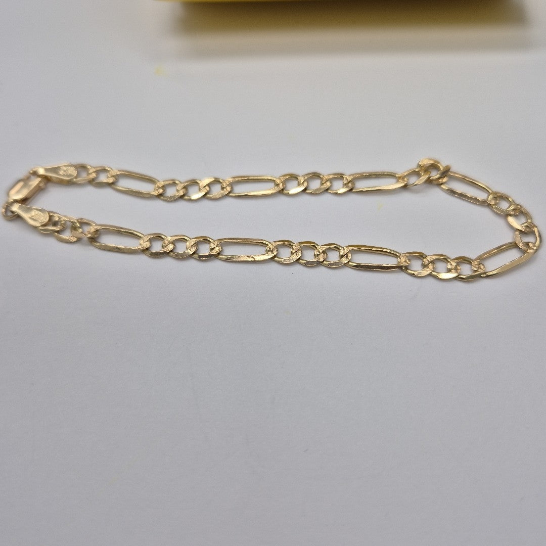 PULSERA ESPECIAL PAVE 4.7G 21 CM 14K (NUEVO)