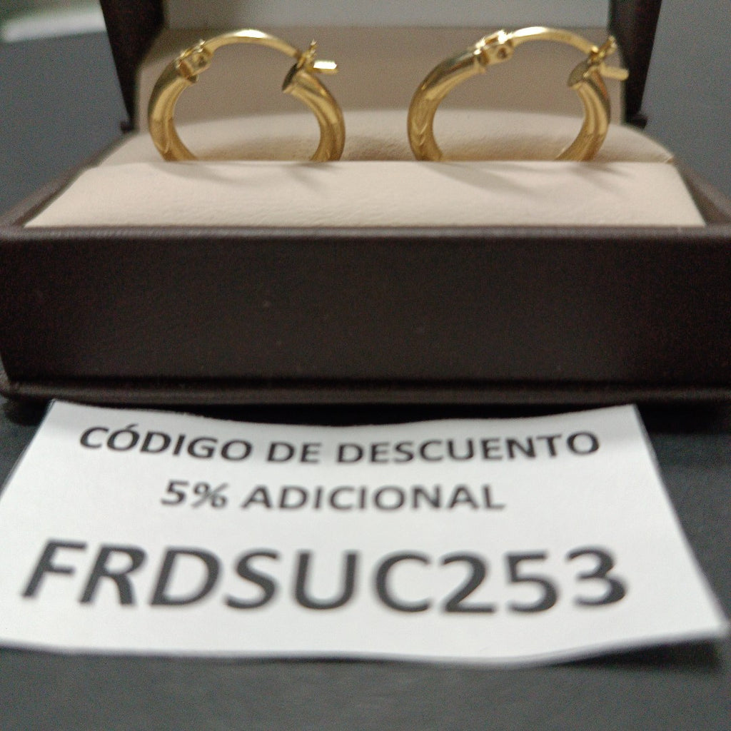 ARRACADAS PAR ORO 14 K 2,20 GRMS (SEMINUEVO)