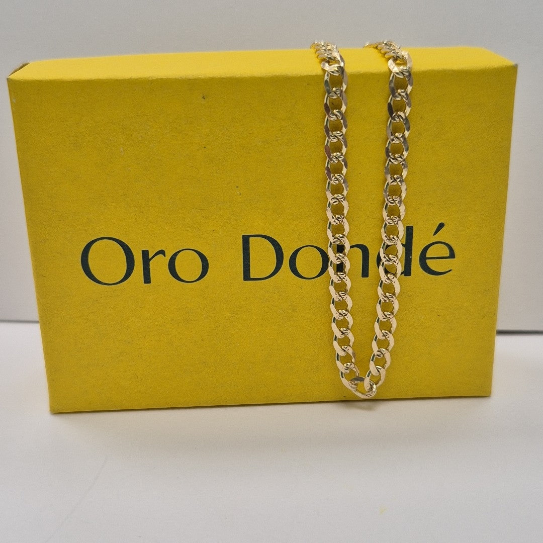 PULSERAS BARBADA ORO 14K 21 CM 5.2 GR (NUEVO)