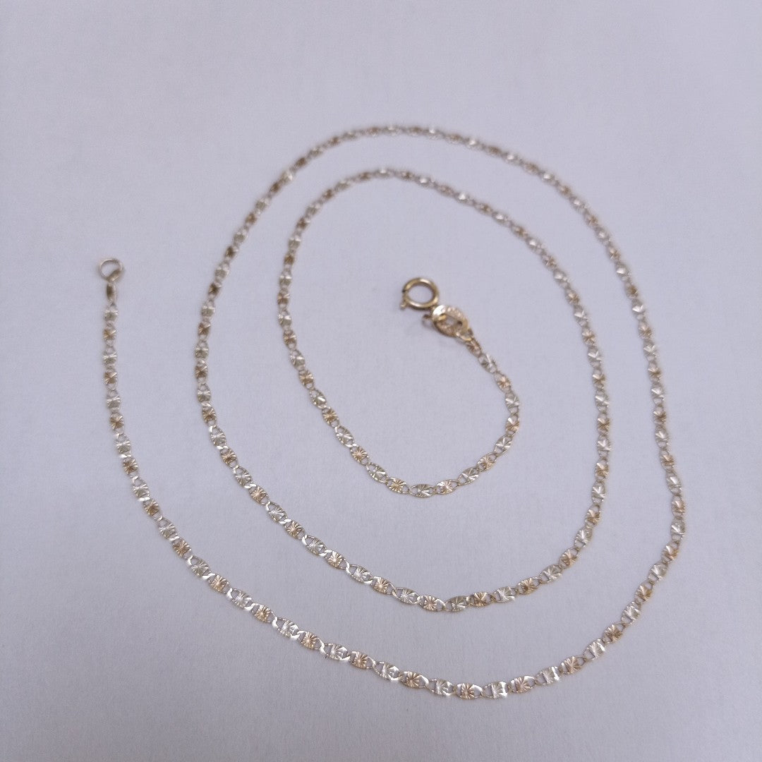 CADENA ORO COMBINADO 10 K 1.7 GRMS (SEMINUEVO)