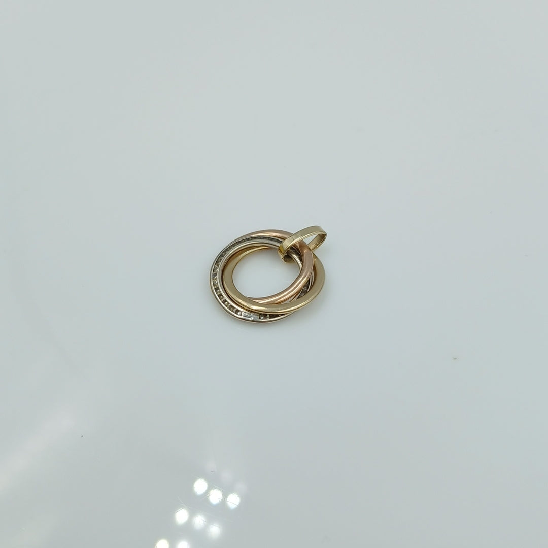 DIJE ORO COMBINADO 14 K 1.7 GRMS (SEMINUEVO)