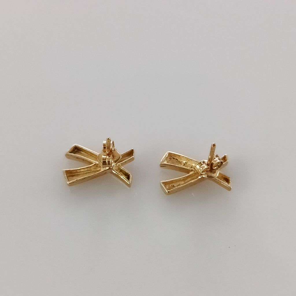 BRAZALETE,BROQUELES PAR ORO 14 K 2,30 GRMS (SEMINUEVO)