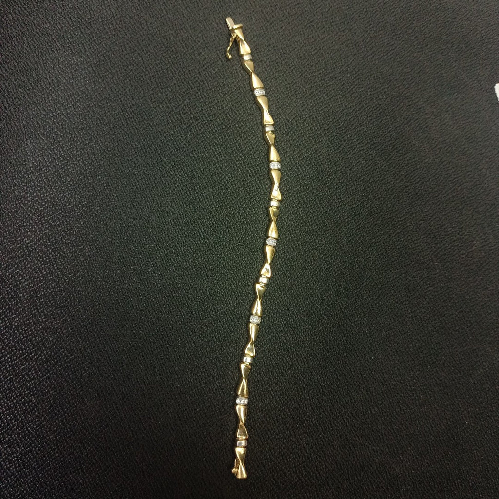 PULSERA RIGIDA ORO 14 K 12,60 GRMS (SEMINUEVO)