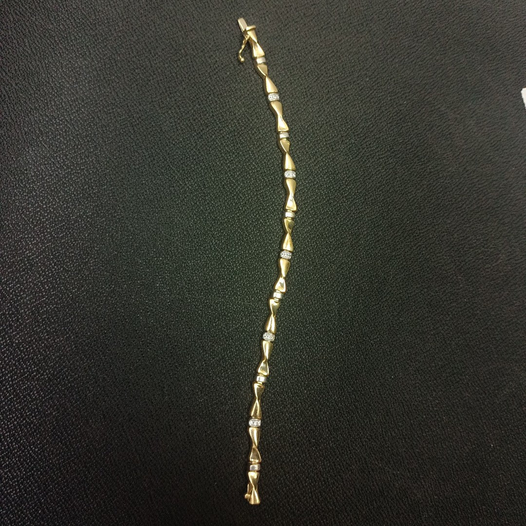 PULSERA RIGIDA ORO 14 K 12,60 GRMS (SEMINUEVO)