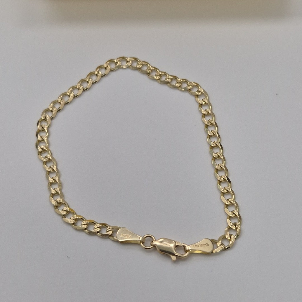 PULSERAS BARBADA ORO 14K 18 CM 4.6 GR (NUEVO)
