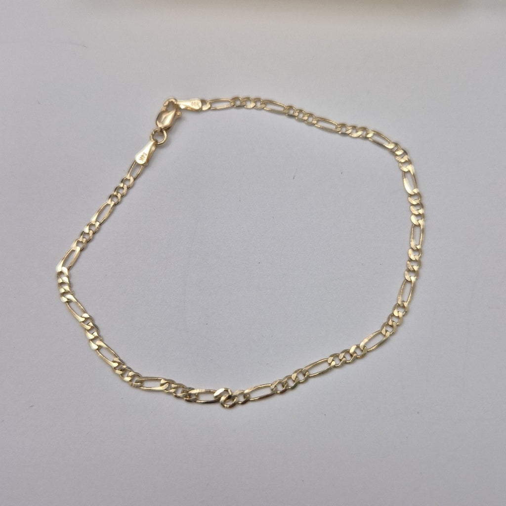 PULSERAS 3X1 ORO 14K 21 CM 2 GR (NUEVO)