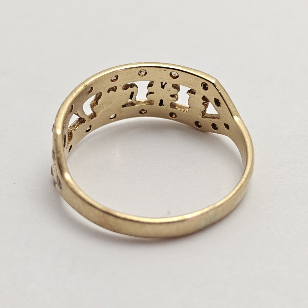 ARGOLLA DE LA SUERTE ORO 14 K 3,20 GRMS (SEMINUEVO)