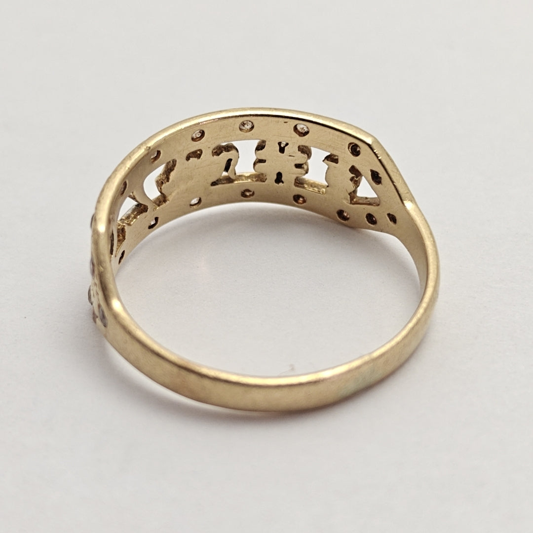 ARGOLLA DE LA SUERTE ORO 14 K 3,20 GRMS (SEMINUEVO)