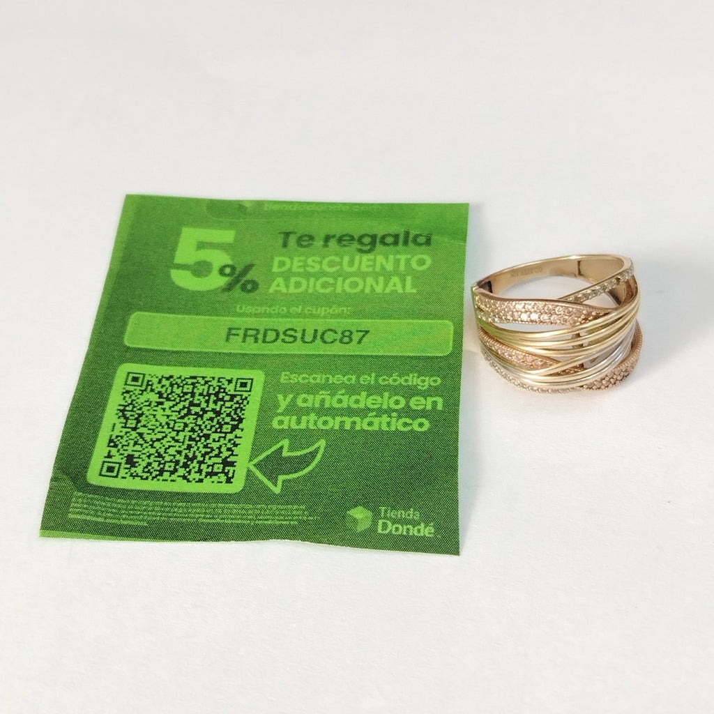 ANILLITO ORO, ORO COMBINADO 10 K 4.2 GRMS (SEMINUEVO)