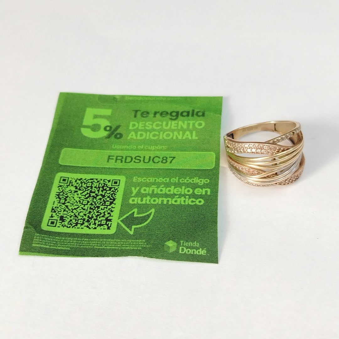 ANILLITO ORO, ORO COMBINADO 10 K 4.2 GRMS (SEMINUEVO)
